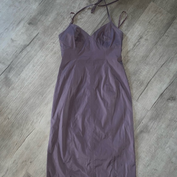 J Crew lavender halter top pencil dress size 6 - Picture 3 of 5